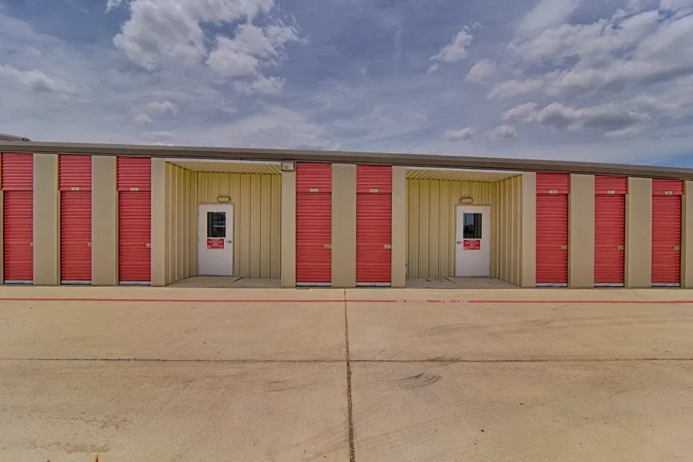 Outdoor storage with drive-up access at Klein Krimmel Self Storage.