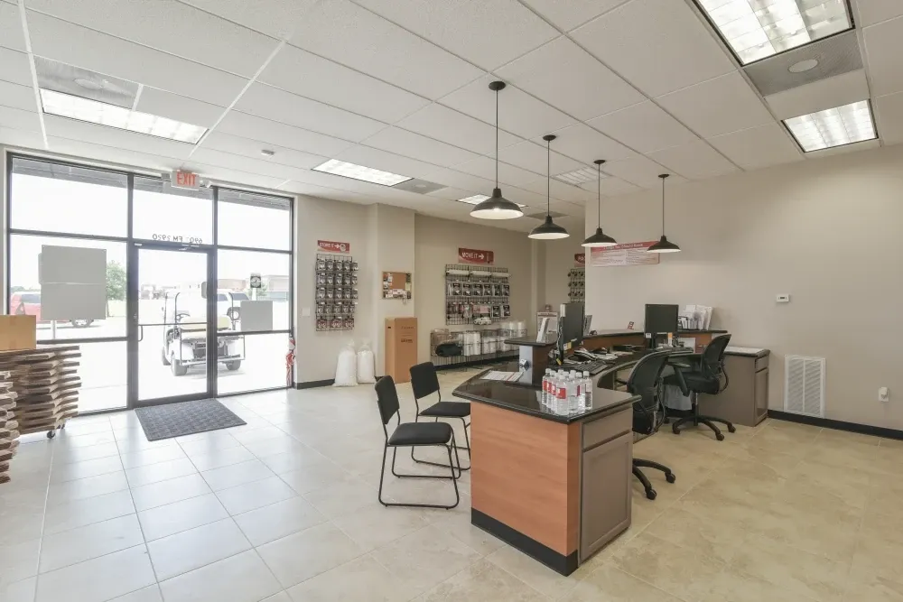Lobby area at Klein Krimmel Storage facility.