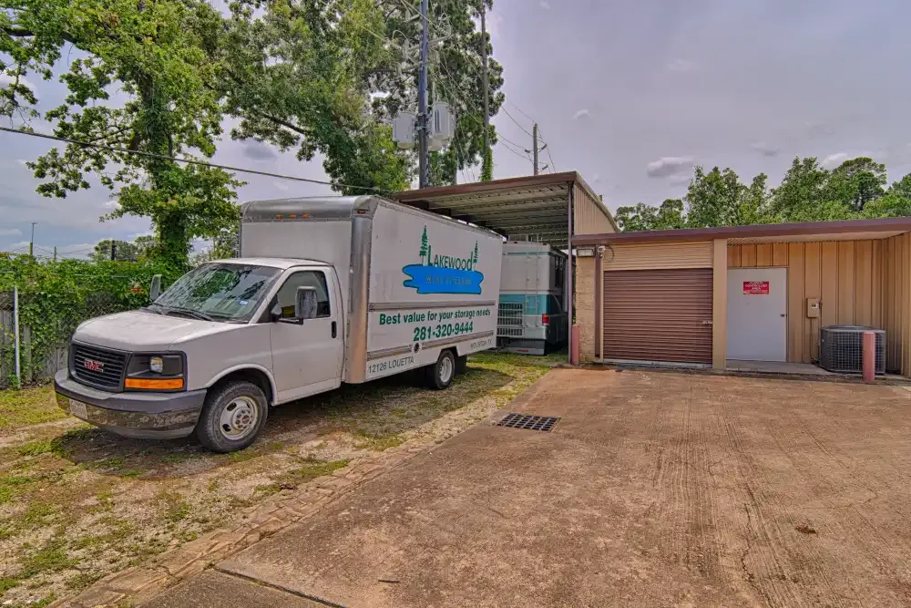 Lakewood Mini Storage moving truck.