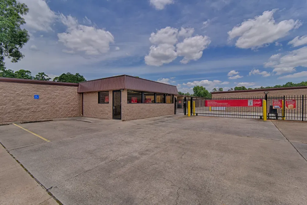 Gated entry at Lakewood Mini Storage.