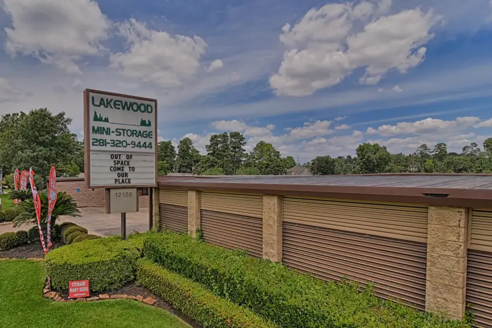 Lakewood Mini Storage facility and signage.