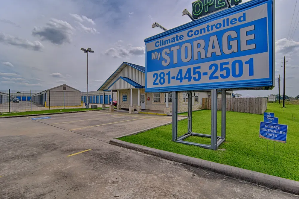 Climate-controlled signage at My Storage.