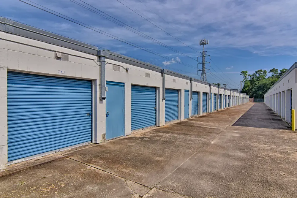 Outdoor storage with drive-up access at Rummel Creek Mini Storage.