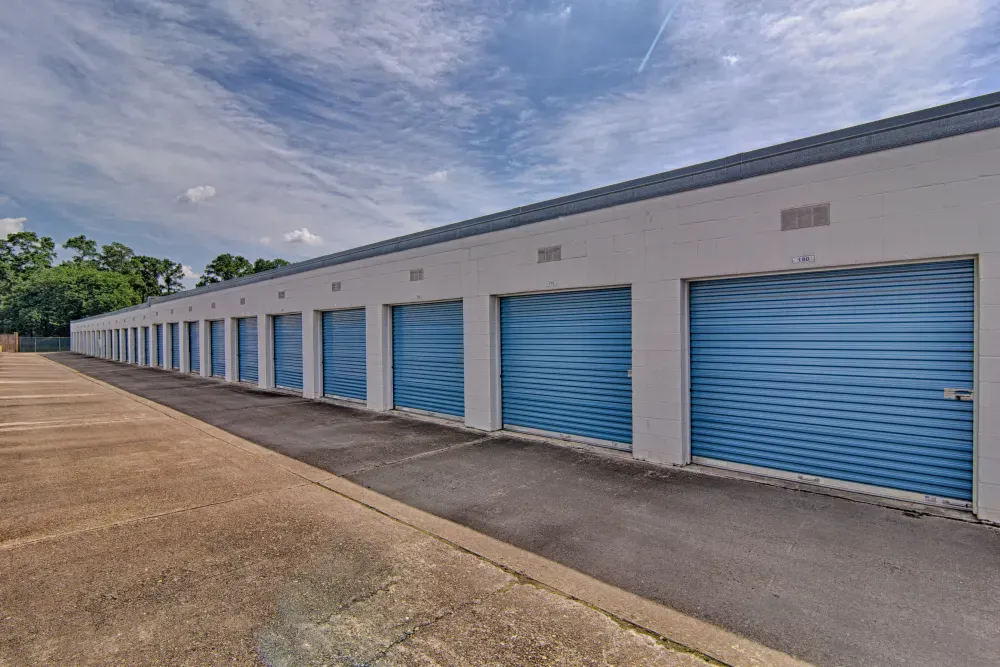 Outdoor storage with drive-up access at Rummel Creek Mini Storage.