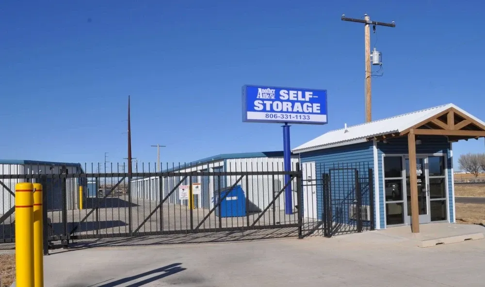 Gated entry to Another Attic Self-Storage.