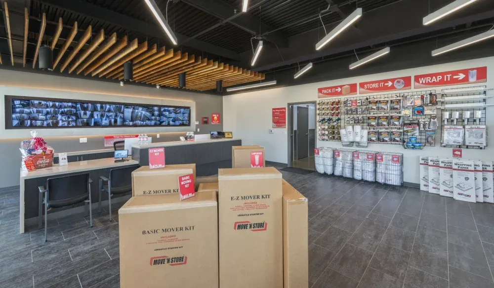 Facility rental office at Bergstrom Storage.