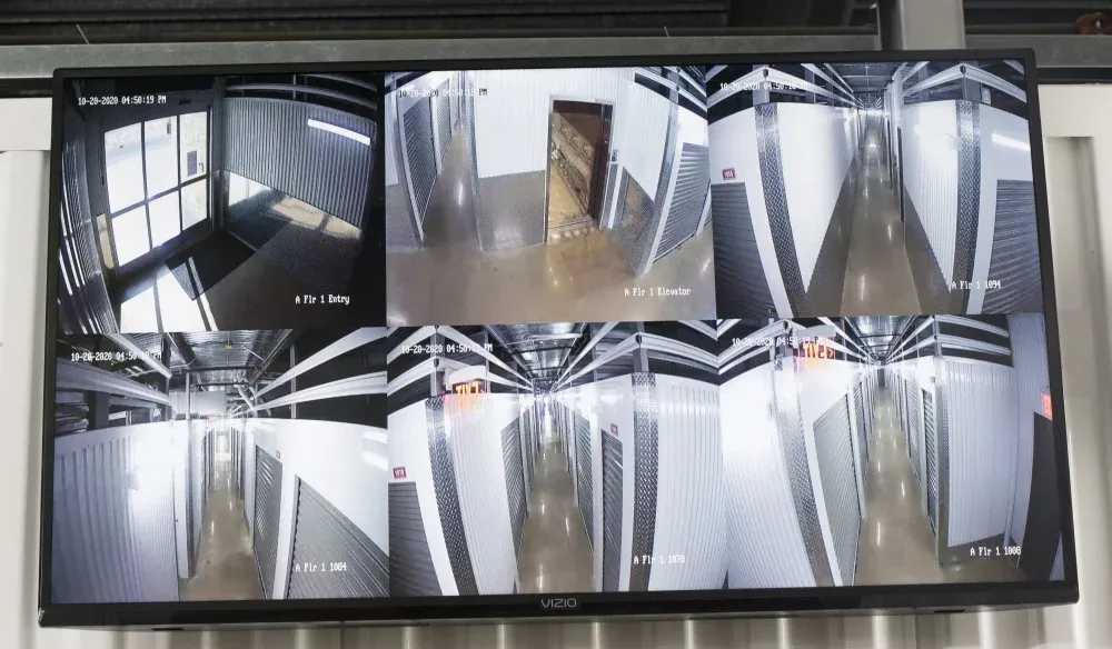 Security camera at Bergstrom Storage.