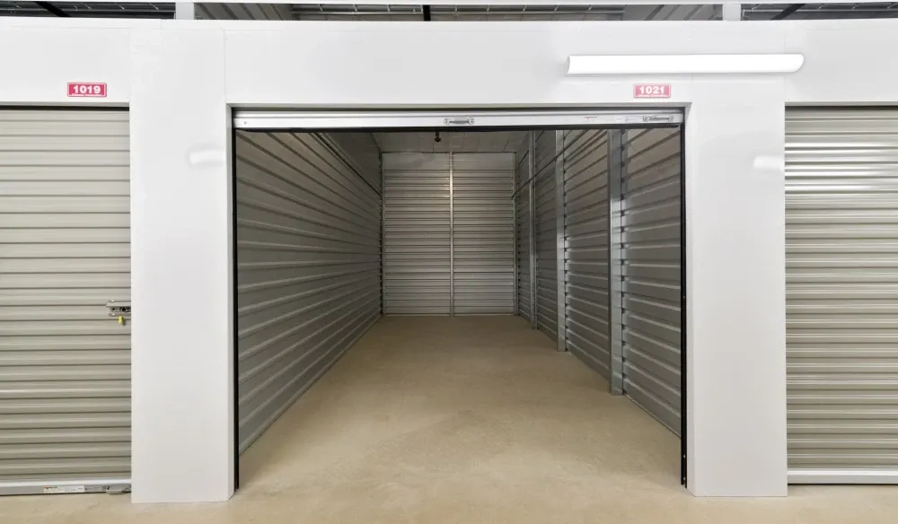 Indoor storage unit at Bergstrom Storage.