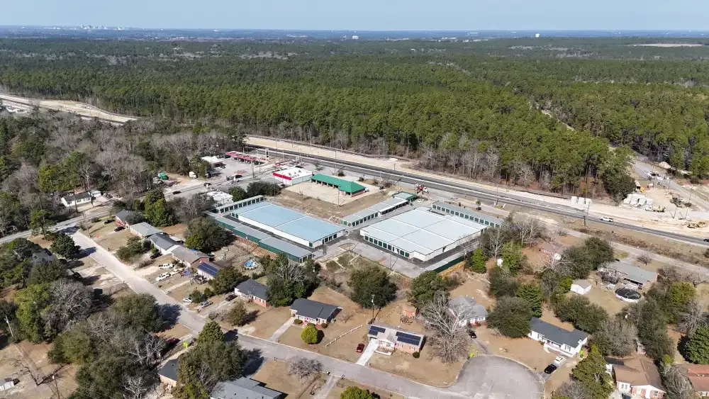 Skyview of Columbia Self Storage facility.