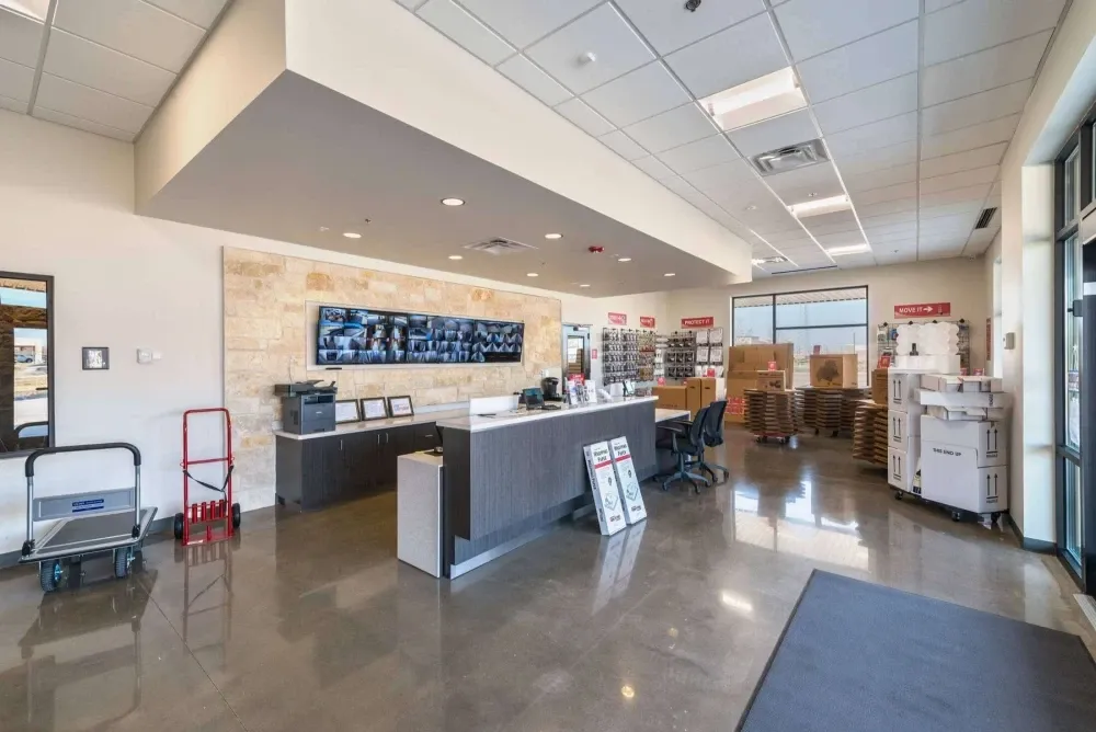 Front desk at Frisco Self Storage.