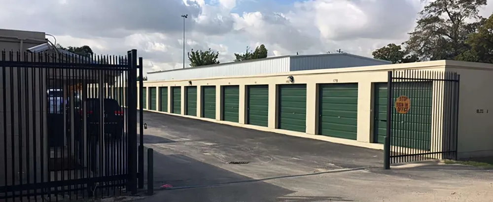 Security fencing at Houston Self Storage.