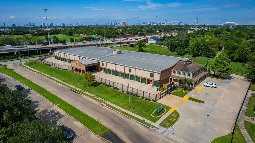 Overhead image at the Meyer Park Storage Center