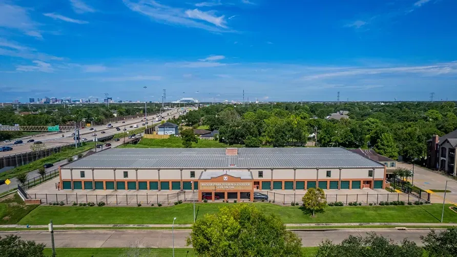 Drone view at the Meyer Park Storage Center