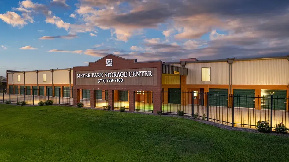Main sign at the Meyer Park Storage Center