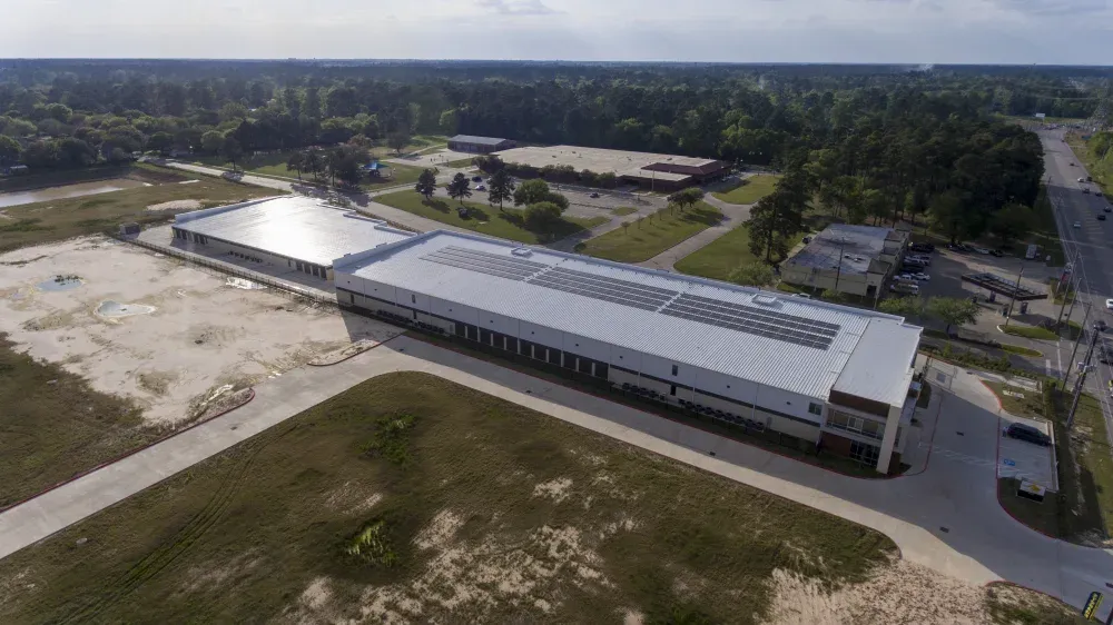 aerial overhead at the Willow Forest storage facility