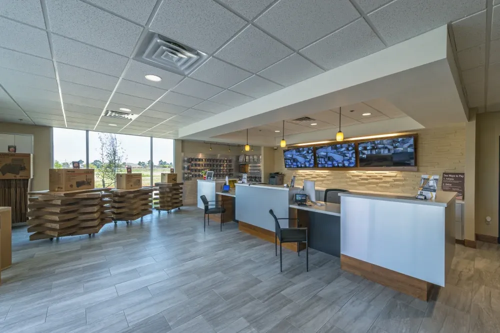 main desk at the Willow Forest storage facility