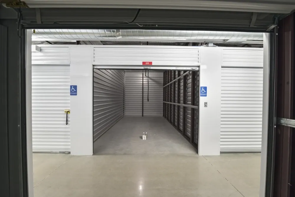 handicap accessible unit at the Willow Forest storage facility