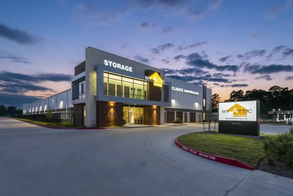 Main entrance at the Willow Forest storage facility