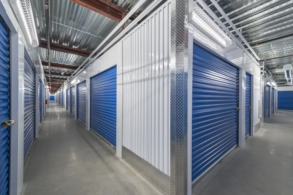 Indoor storage units at Westpointe New Braunfels Self Storage.
