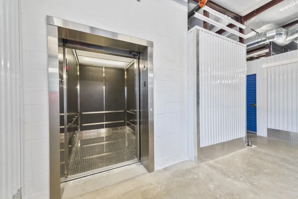 Elevator access at Westpointe New Braunfels Self Storage.