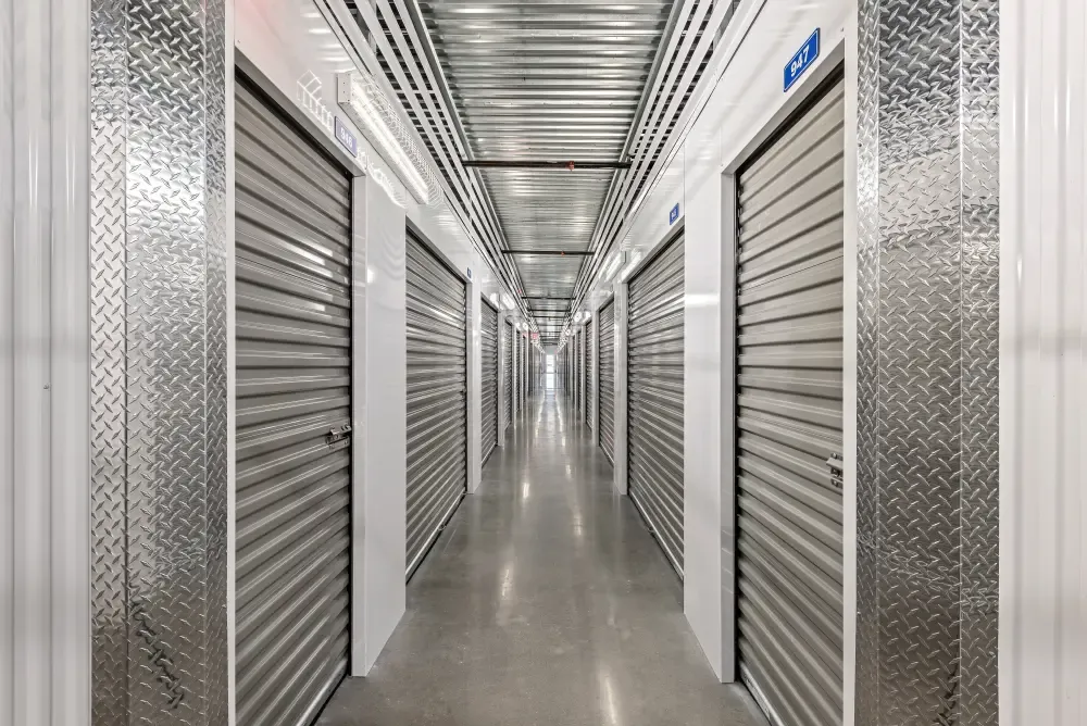 Indoor storage units at Northgate Storage.
