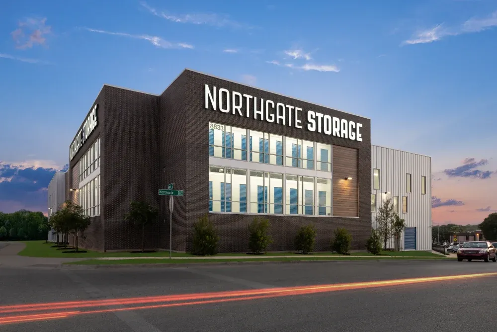 Exterior view of the Northgate Storage facility.