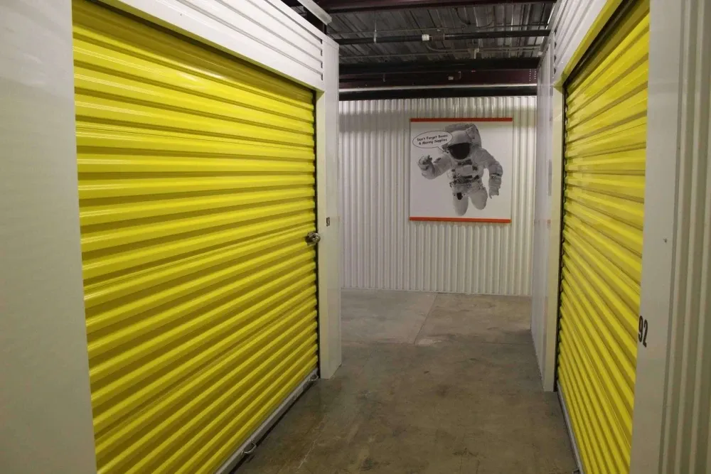 Indoor storage at Pasadena's Best Storage.