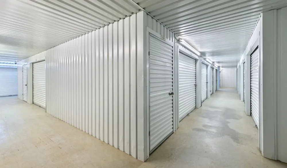 Indoor, climate-controlled storage units at Stewart & 89th Self Storage.