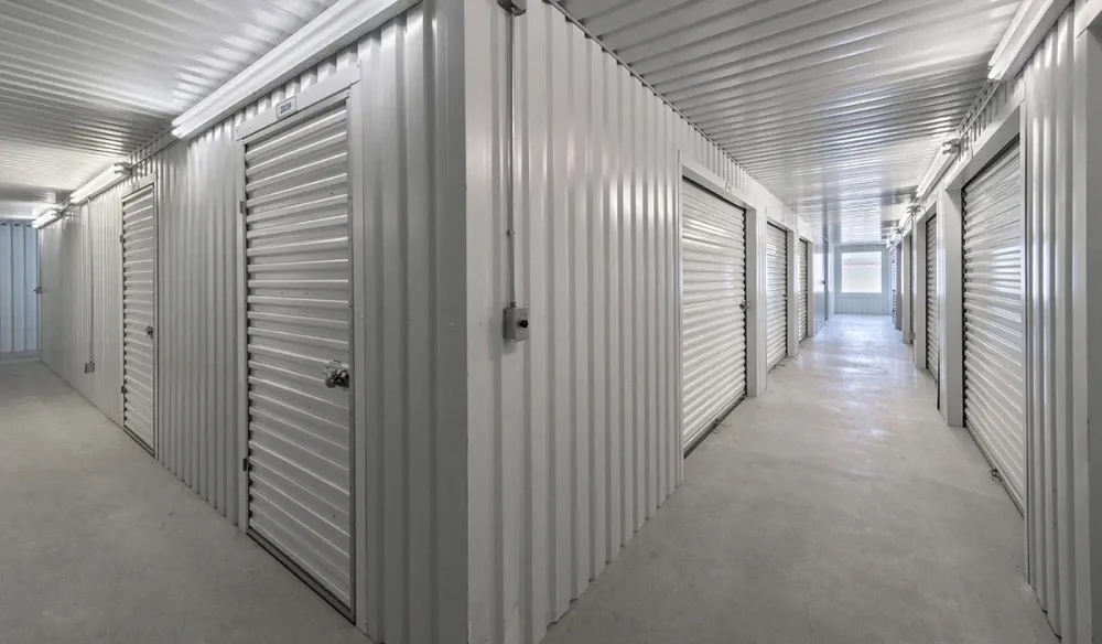Indoor, climate-controlled storage units at Stewart & 89th Self Storage.