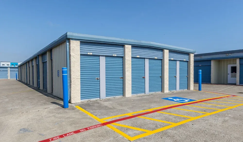 Outdoor storage units at Stewart & 89th Self Storage.