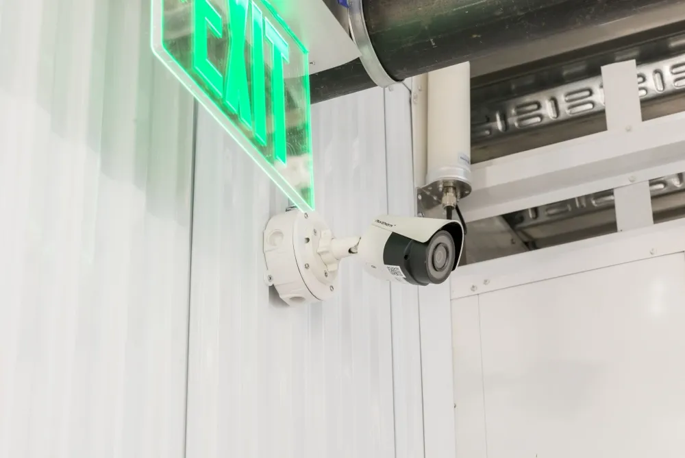 Security camera at Southlake Storage.