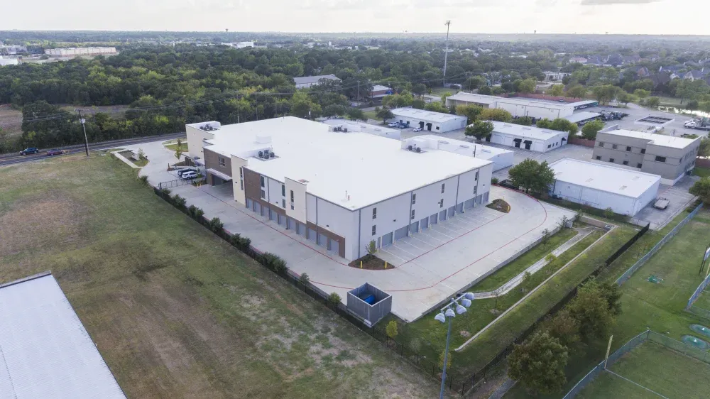 Aerial view of Southlake Storage facility.