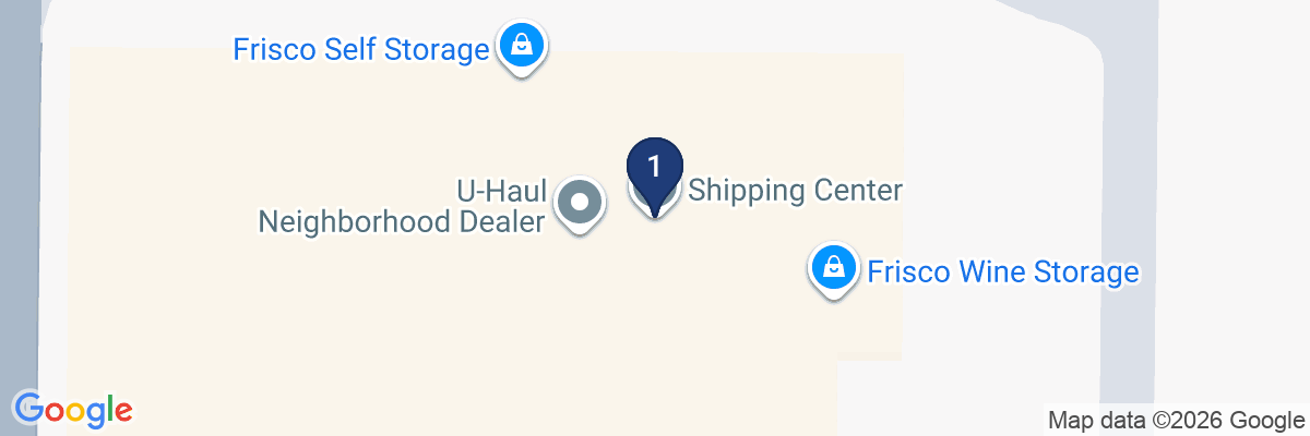 Map showing facility locations