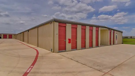 Outdoor storage with drive-up access at Klein Krimmel Self Storage.