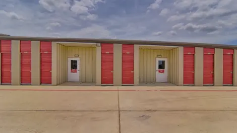 Outdoor storage with drive-up access at Klein Krimmel Self Storage.