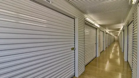 Entry point for climate-controlled storage units at Klein Krimmel Self Storage.