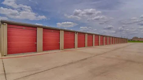 Outdoor storage with drive-up access at Klein Krimmel Self Storage.