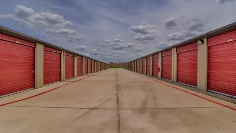 Outdoor storage with drive-up access at Klein Krimmel Self Storage.