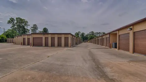 Outdoor storage with drive-up access at Lakewood Mini Storage.