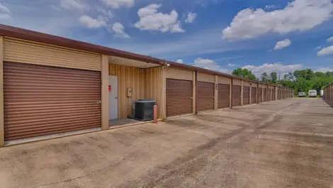 Outdoor storage with drive-up access at Lakewood Mini Storage.