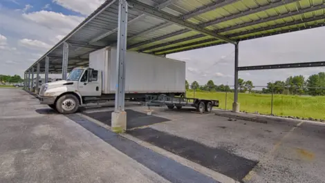 Covered boat and vehicle storage at My Storage.