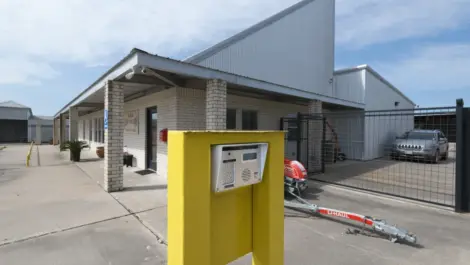 Keypad for entry access at AAA Self Storage.