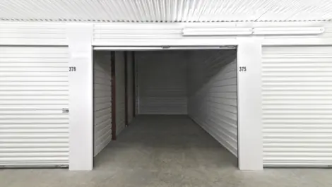 Interior view of indoor, climate-controlled storage unit at AAA Self Storage.