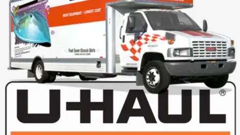 U-Haul rental trucks available at Safe Harbor Storage.